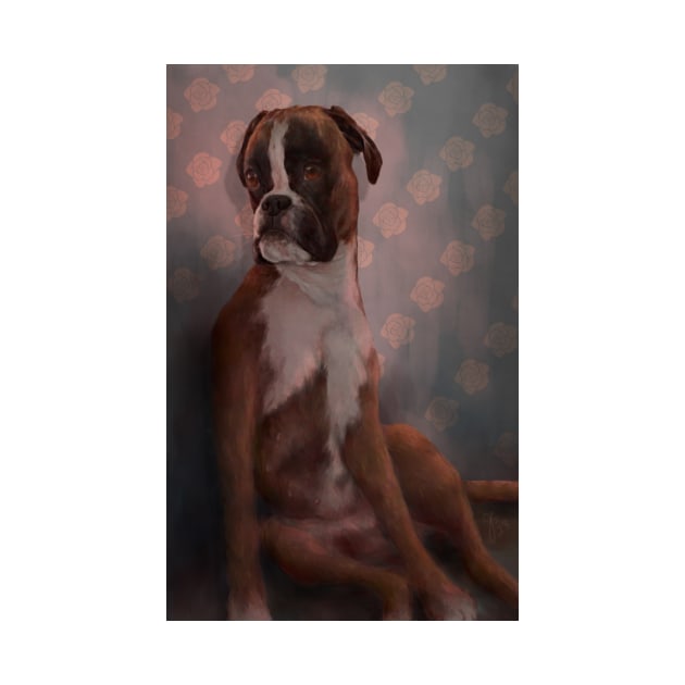 A fancy Boxer by amusedcow_art