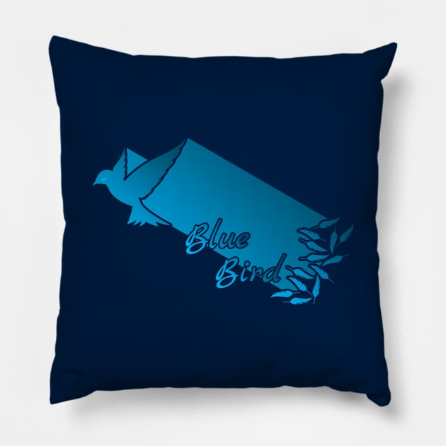 12 - Flying Bird Pillow by SanTees