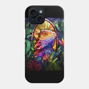 Stained Glass Bearded Dragon Phone Case