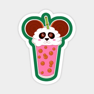 Boba tea panda Magnet