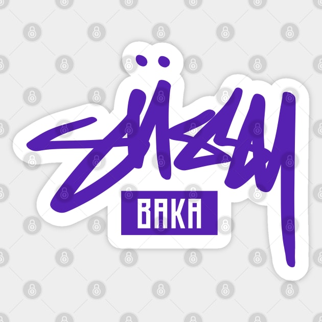 Hello My Name Is Sussy Baka Name Tag Sticker  