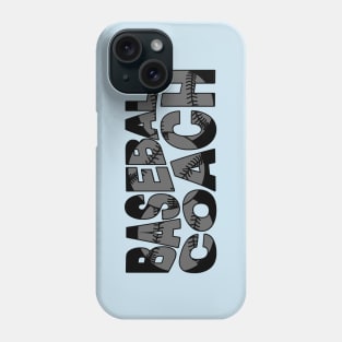 Wavy Baseball Coach Black Phone Case