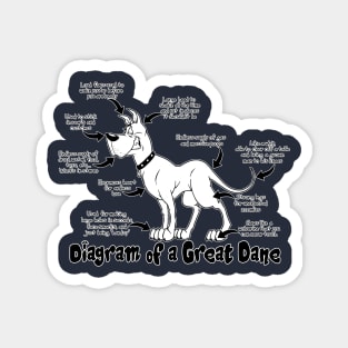 Diagram of a Great Dane Magnet