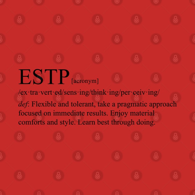 ESTP Personality (Dictionary Style) Light by personalitysecret