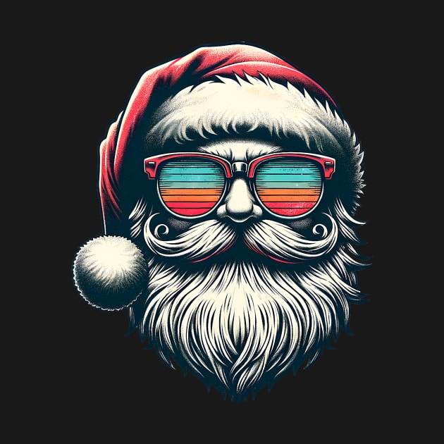 Santa Face Vintage Sunglasses Christmas Xmas Men Women Kids by everetto