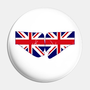 UK Fist Bump Patriot Flag Series Pin