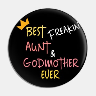 Funny BAE Best Aunt Ever Pin