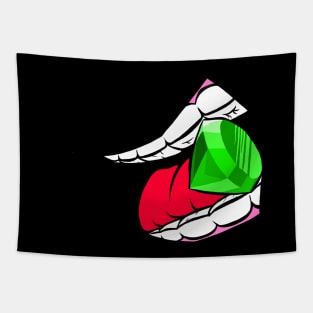 Teeth Emerald Tapestry