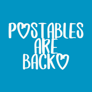 POstables are Back (White font) T-Shirt