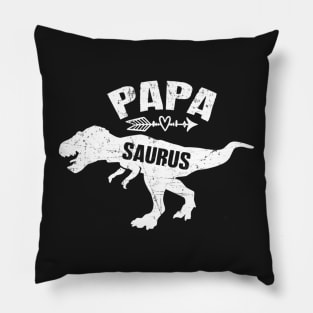 Mens PAPA SAURUS ness Fathers Day Gift T rex Daddy Saurus papa Pillow