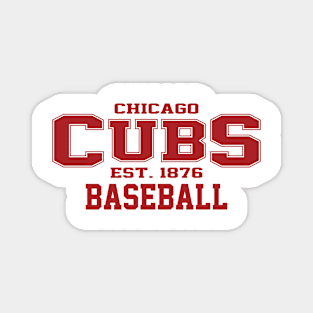 Cubs Chicago Baseball Magnet