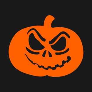 Halloween Angry Scary Pumpkin Face T-Shirt