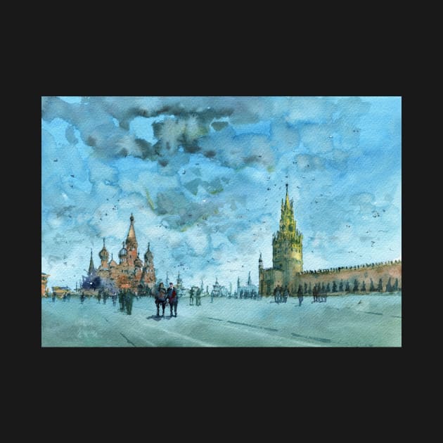 Russia - Red Square painting by darrenyeoart