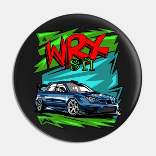 subie WRX sti illustration vector art Pin