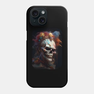 Spooky Evil Clown Skull Phone Case