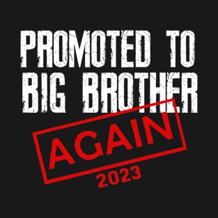 Promoted To Big Brother Again Est 2023 T-Shirt