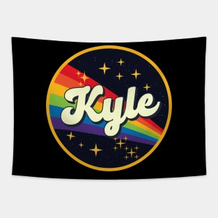 Kyle // Rainbow In Space Vintage Style Tapestry