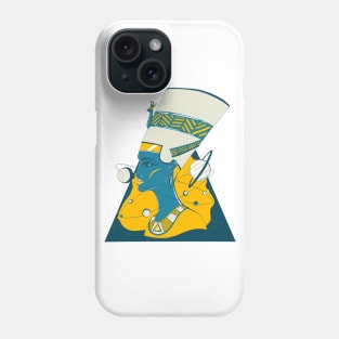 Retro Wave Nefertiti and The Stars Phone Case