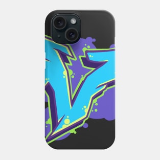 Letter V  - Graffiti Street Art Style Phone Case