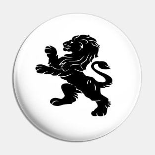 Lion Silhouette Pin