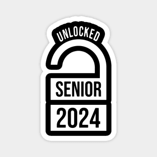 Senior 2024 Unlocked Magnet