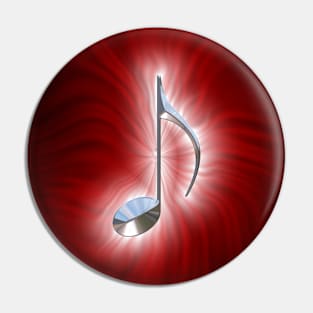 Radiating Music Red Pin