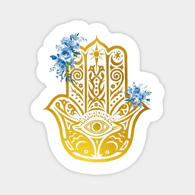 Hamsa Hand Magnet by erzebeth