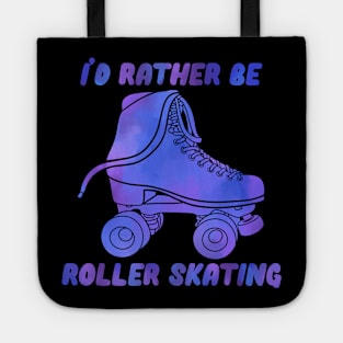 I’d Rather be Roller Skating Blue Tote