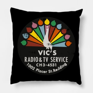 Vintage Vic's Radio and TV Service Pillow