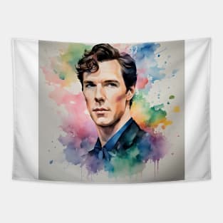 colorful sketch with   Benedict Cumberbatch Tapestry