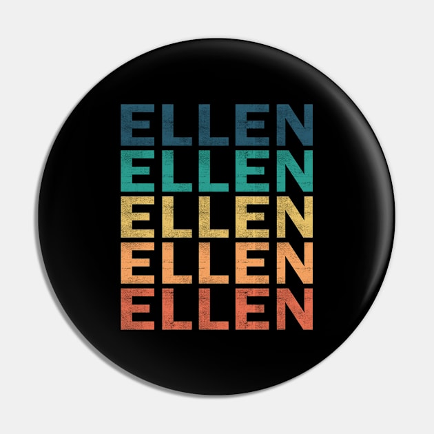 Ellen Name T Shirt - Ellen Vintage Retro Name Gift Item Tee Pin by henrietacharthadfield