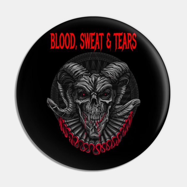 BLOOD, SWEAT & TEARS BAND Pin by Angelic Cyberpunk