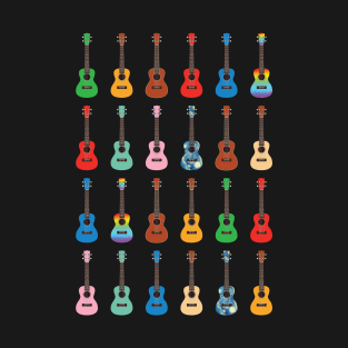 Ukulele Icons Huge Collection of Ukuleles T-Shirt