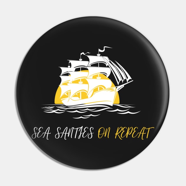 Pirate Ship Singing Sea Shanties Pin by RareLoot19