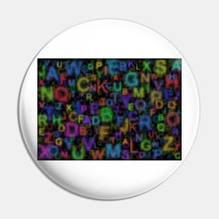 Alphabet colours Pin