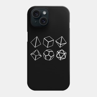 Polyhedral Dice Set TRPG Tabletop RPG Gaming Addict Phone Case