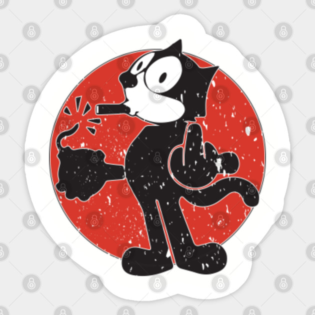 Felix Cat Bomb Felix Cat Bomb Sticker Teepublic