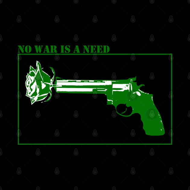 No war is a need - Green by Vortexspace