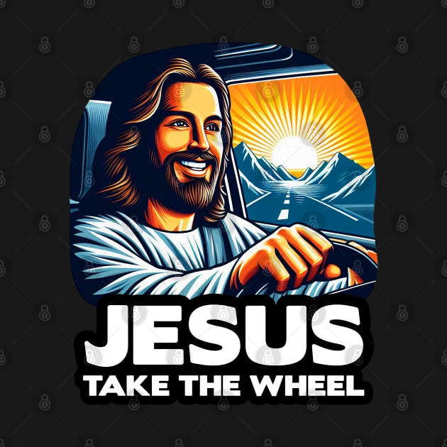 Jesus Take The Wheel by Plushism