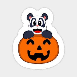 Panda Halloween Pumpkin Magnet