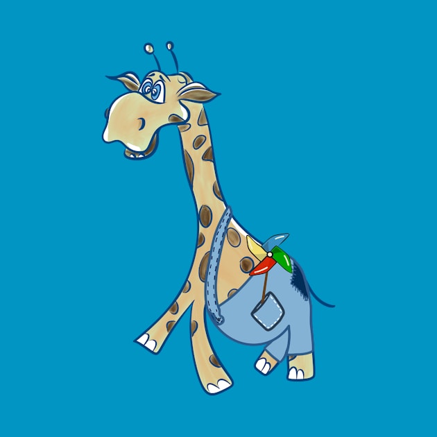 funny giraffe by VikingArt