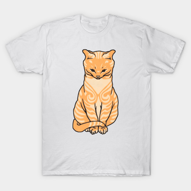 Curved Cat Orange Cartoon Cat Funny Cat Orange Cats Funny