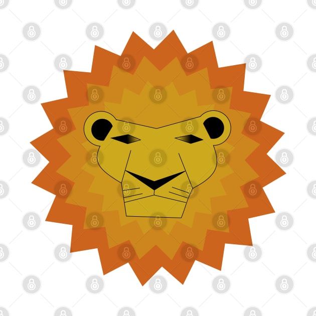 Lion Animal Face Symbol Shirt Design Gift by Bohnenkern