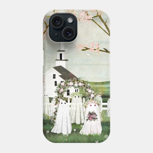 Ghost wedding Phone Case by KatherineBlowerDesigns