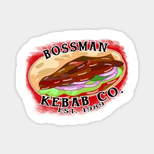 Bossman kebab company British takeaway kebabs Magnet