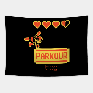 8BITS PARKOUR Tapestry