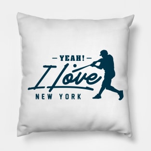 I Love New York Baseball Pillow