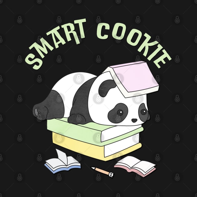 Cute Smart Cookie Sweet little reading tired panda hello cute baby outfit by BoogieCreates