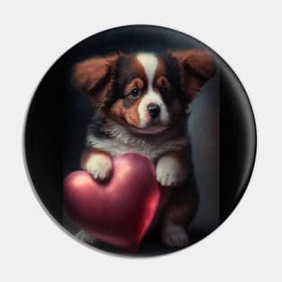 Valentine Puppy 1 Pin