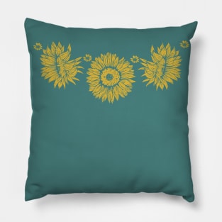 Boho Sunflowers Pillow